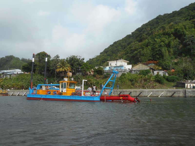 Drague à sable JLCSD200 : capacité de la pompe : 500 m³/h, profondeur de dragage : 6,0 m