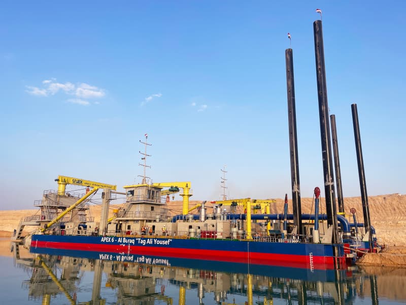 Drague aspirante à grande tête de coupe JLCSD750 8000 m3/h pour le dragage et l'exploitation minière du lac Sea River