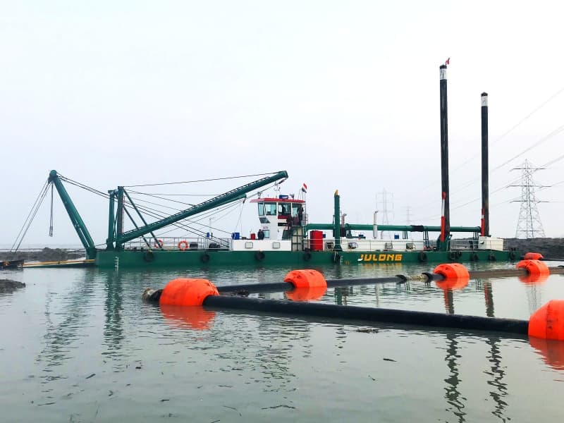 Drague électrique d'extraction de sable, drague à succion pour projet de port fluvial, lacustre ou maritime