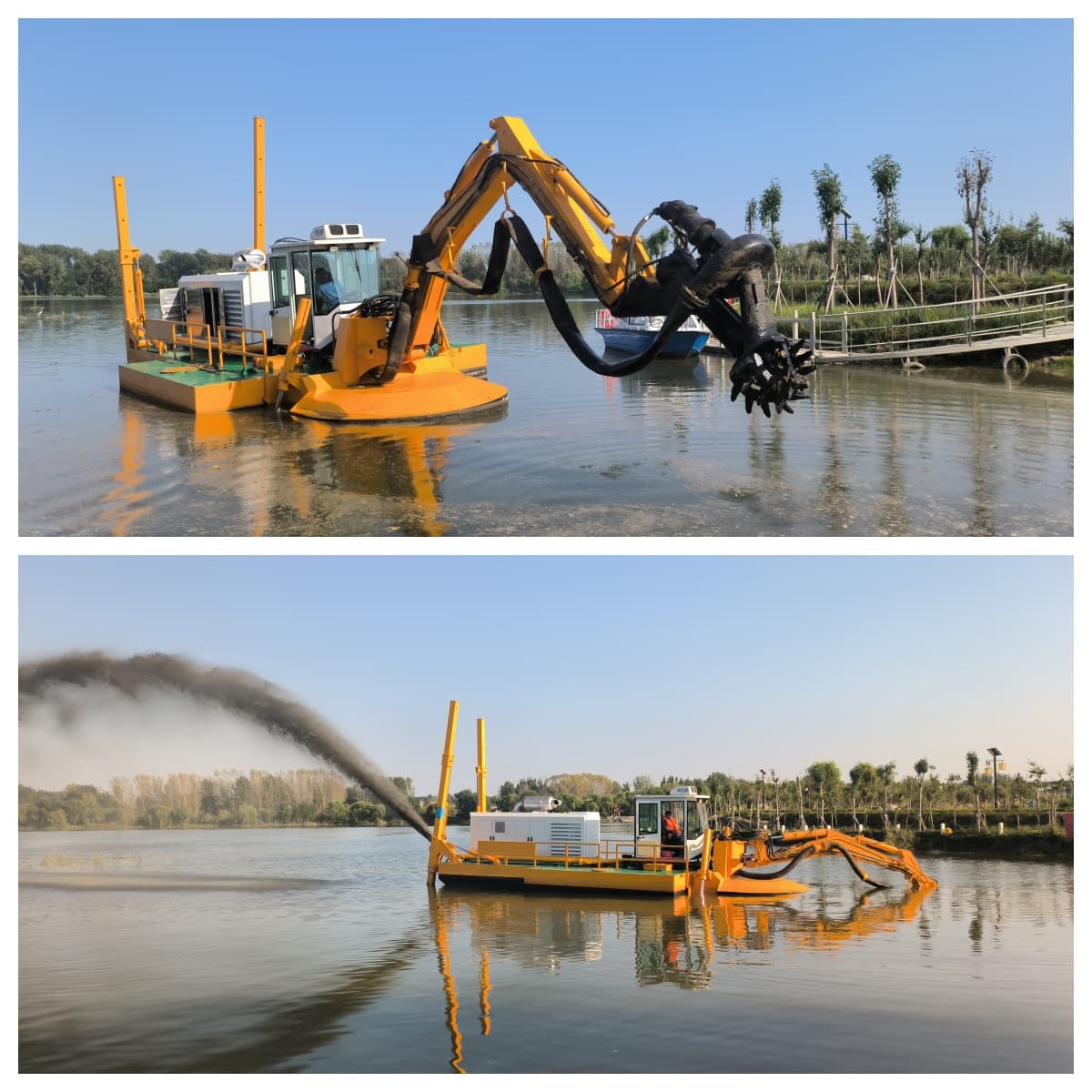 Amphibious Mutli-Functional Dredger (900 M3/h) with Suction Pump/Bucket