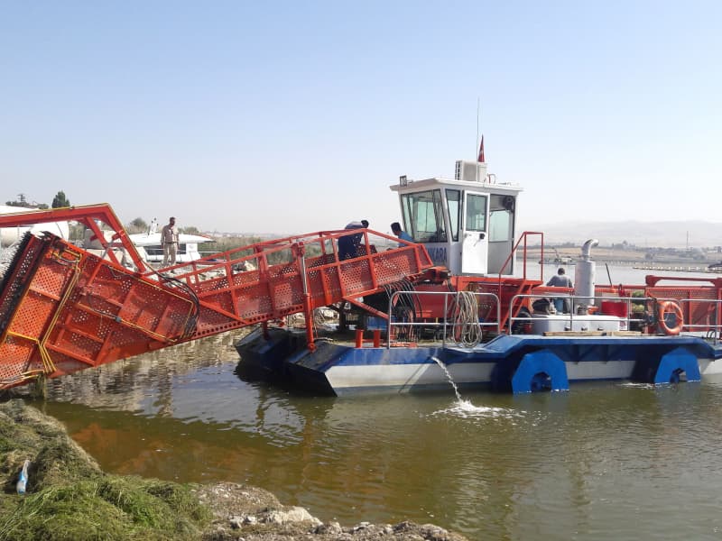 Bateau de nettoyage automatique des eaux/Récolte de plantes aquatiques/Écumeur de déchets