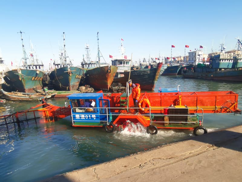 Bateau de nettoyage automatique des eaux/Récolte de plantes aquatiques/Écumeur de déchets