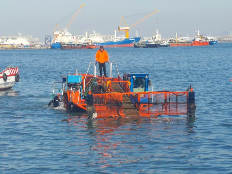 Bateau de nettoyage automatique des eaux/Récolte de plantes aquatiques/Écumeur de déchets
