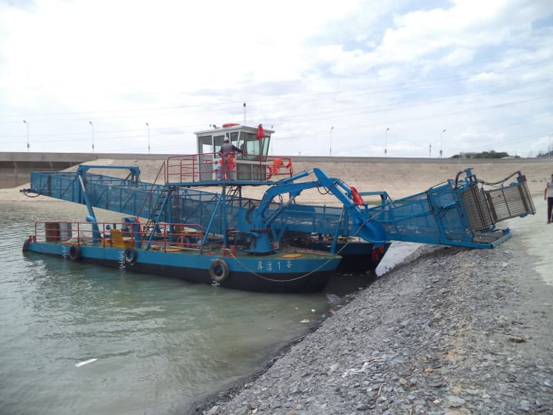 Bateau de nettoyage automatique des eaux/Récolte de plantes aquatiques/Écumeur de déchets